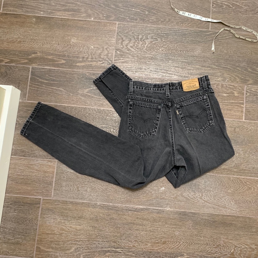 Levis 900 Series Black straight legged jeans - Picture 5 of 6